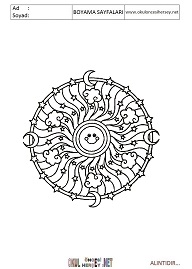 Mandala boyama sayfaları